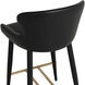 Evora 36.75 inch Bravo Black Counter Stool